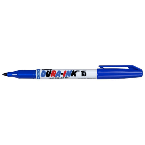 Marcador de tinta, Dura Ink 15, azul, Paquete 12- 48 pzs, Punta bala fina, 96025