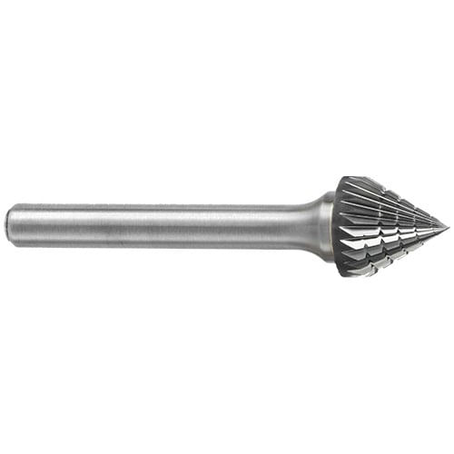 LIMA ROTATIVA,Geometría SJ-1,Tipo de Corte: DOBLE CORTE,Diámetro Corte 1/4",Logitud Corte 3/16", Diámetro Vástago/Zanco1/4", Logitud Total2"