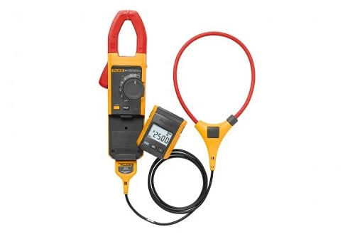 Pinza amperimÃ©trica de CA/CC Fluke 381 de verdadero valor eficaz con pantalla extraÃ­ble y tecnologÃ­a iFlexÂ®