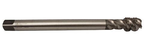 MACHUELO ESPECIAL M24X3 6H 4 FLT SPIRAL FLUTE SEMI-BOTTOM 224MM OAL, 26MM THREND LEN HSS STEEL BRIGHT