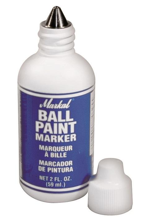 CAJA 48 PIEZAS, MARCADOR DE PINTURA BASE ACEITE PUNTA DE BOLA 1/8 BALL PAINT BLANCO 84621