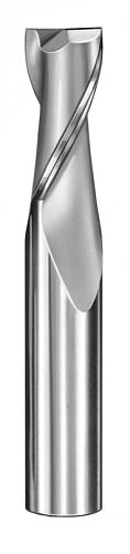 Cortador Vertical End Mills de Carburo de Tungseno Fraccional, Filos 2, Plano, d1  1/16", d2 1/8"