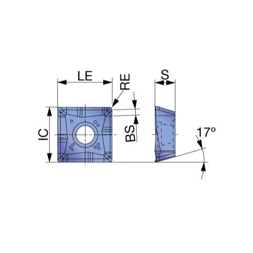 6846125 INSERTO PARA FRESADO SWMT1304PDER-ML AH120