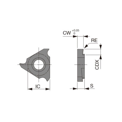 6804951 INSERTO DE TORNEADO PARA RANURADOJTGL3125F J740