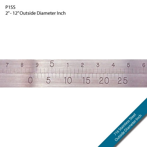 Cinta Perperimetral  Diámetro exterior Pulgadas, 2" - 12" Acero Inoxidable