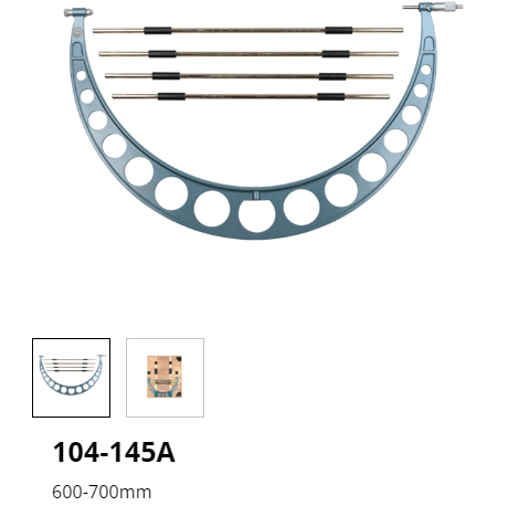 MICROMETRO EXT 600-700MM GRUPO 1, 104-145A, mitutoyo