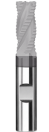 Cortador de Carburo 3 Flutes 3/8'' x 7/8'' LOC, Radio 0.0600